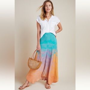 Bl-nk Tie Dye Bias Maxi Skirt
